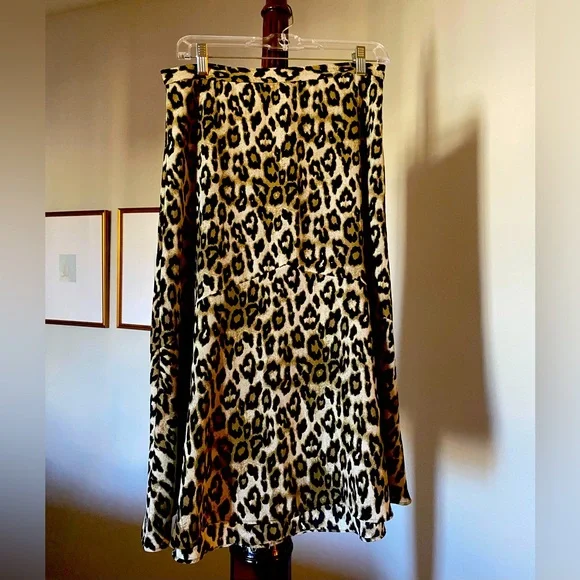 Banana Republic Skirts Midi Leopard Print Skirt Poshmark